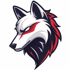Wolf head for esport logo and icon © SarivArt