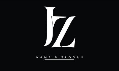 ZJ, JZ , Z, J  Abstract Letters Logo Monogram