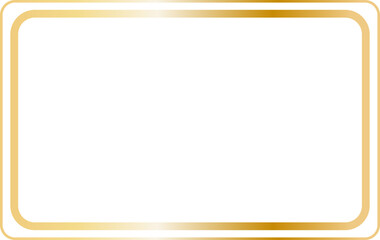 Obraz premium Golden rounded rectangular border, rounded corners, rectangle, border, border, golden,