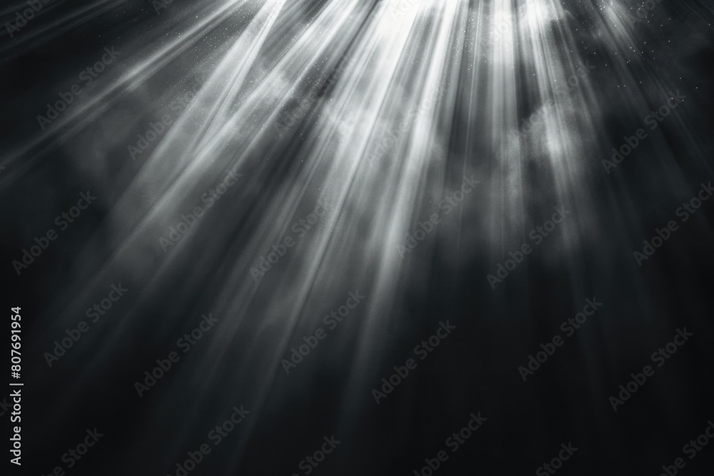 Poster sun shining through clouds, ideal for weather related projects
