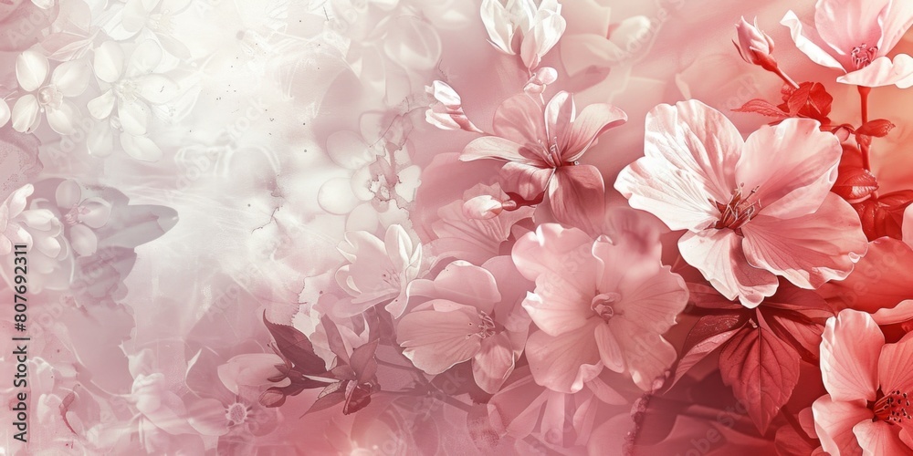 Canvas Prints A close up of a bunch of pink flowers, perfect for nature backgrounds