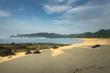Tampah beach - tranquil, secluded beach with a lengthy stretch of white sand on Lombok island