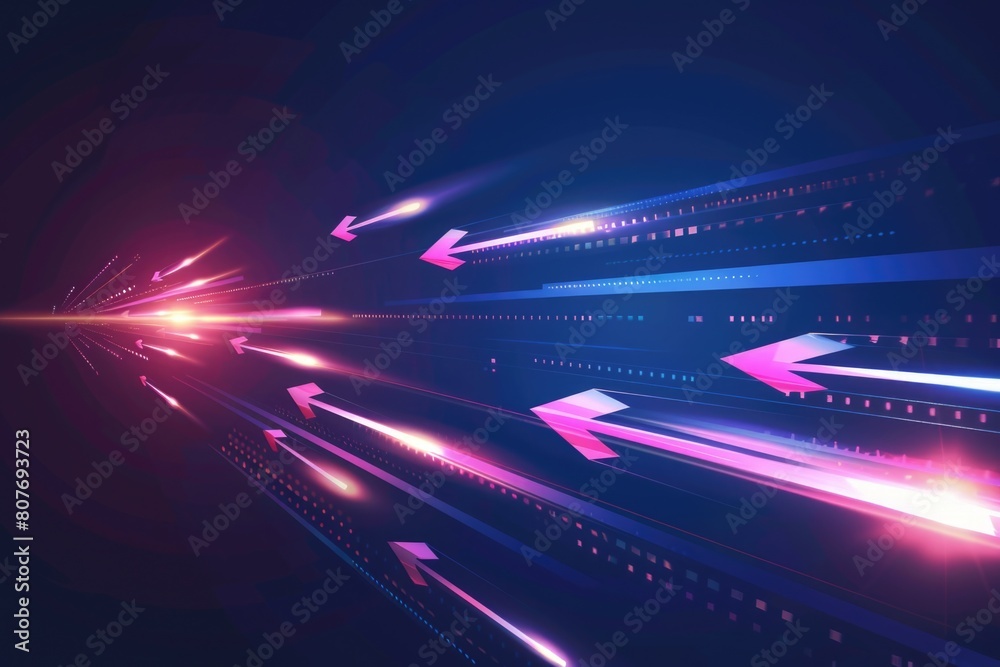 Aufkleber a dynamic image of arrows in motion. great for business or sports concepts