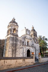 Naklejka premium Tepoztlam, Morelos, Mexico templo santisima trinidad 