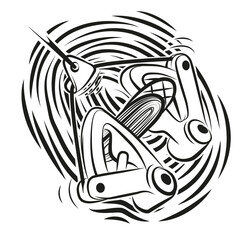 Part of Bicycle illustration