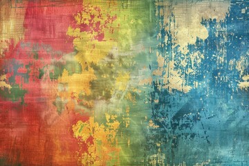 Fototapeta premium A multicolored grunge background with a grunge effect. Suitable for various design projects