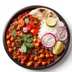 A bowl filled with a delectable mix of rice, beans, and cilantro