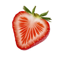 isolated strawberry fruit slice , GENERATIVE AI