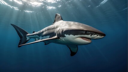 Fototapeta premium Shark in the sea Great White Shark