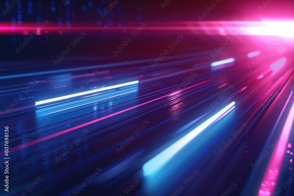 Aufkleber blurry image of a train moving down a track. suitable for transportation concepts