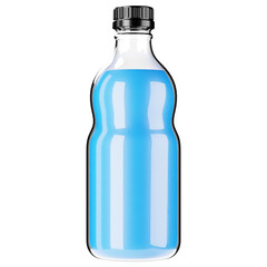 Blue Liquid in Bottle