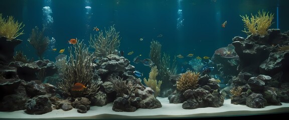 fish in the aquarium, Generative AI, Generative, AI
