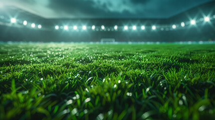 football field, abstract background with football field and green lawn.