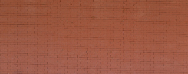 large orange brick wall It is a high resolution panoramic image.