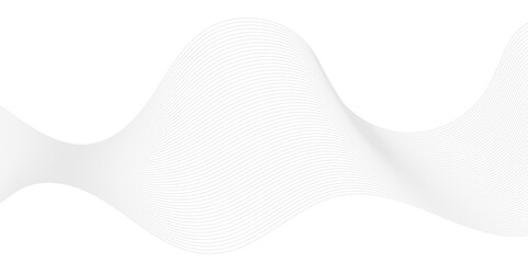 Fototapeta premium Vector abstract white digital blend wave lines technology background. Modern minimal gradient white flowing wave lines and glowing moving lines. Futuristic technology and sound wave lines background.
