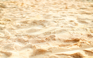 Sand Beach Background Close up Texture Summer Desert Zen Garden Coast Ocean for Vacation, Hot Summer Tropical Scene Chill Nature, Summer Time Yoga Holiday Dune Pile Dry Brown Heap Particle.