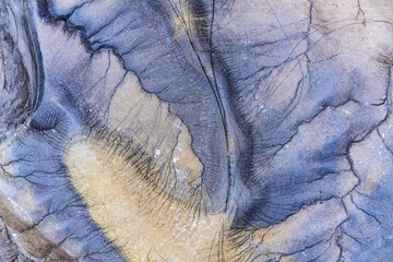 Abstract Aerial View of Southwest Desert Textures in Utah