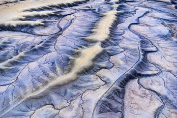 Intricate desert patterns in Southwest Utah from above