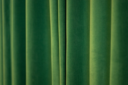 Warm golden velvet curtains abstract background