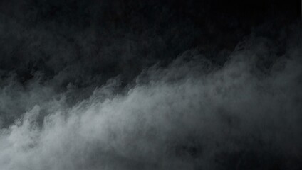 Thick dark fog, on a black background.