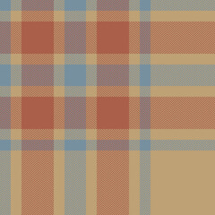 Plaid check pattern. Seamless fabric texture. Tartan textile print.
