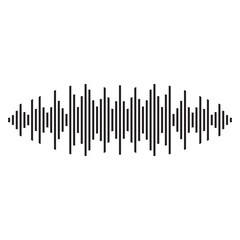 good music sound wave logo illustration