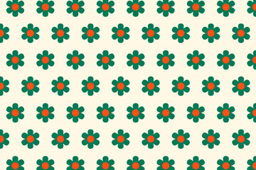 Simplicity in Beauty. Geometric Patterns with Flower Elements