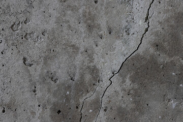 Texture of old cracked concrete wall. Rough gray concrete surface. Great for background and design....