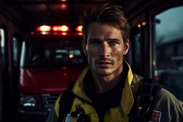 AI generated image of medical personal on an car crash scene