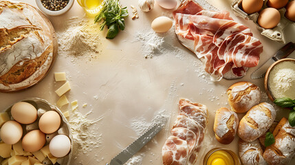professional food photography with blank space