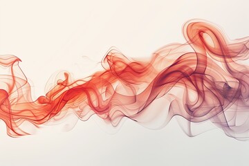 red smoke plume rising elegantly, background