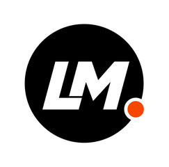 black and white LM monogram