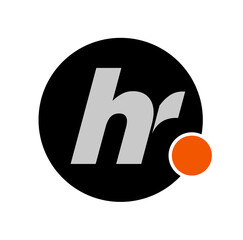 black and white HR monogram