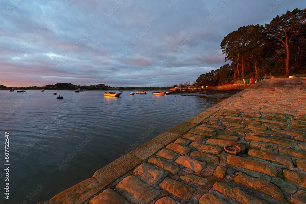 Canvas Prints slipway of ruault in sarzeau coast