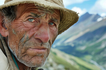 Fototapeta premium Picture generated with AI of young man with acne problem