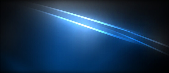 An electric blue light shines in the sky against a black background, creating a stunning lens flare pattern reminiscent of an astronomical event