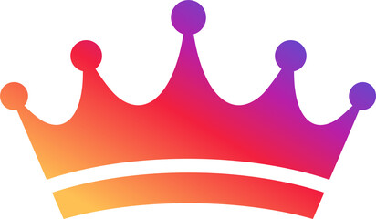 Instagram Crown Icon for Royalty and Excellence Instagram Gradient App