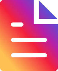 Instagram Document File Icon Instagram Gradient App