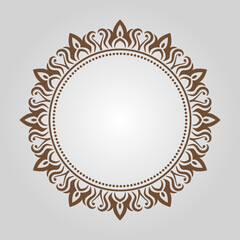 Ornamental round frame design, for logo and text
