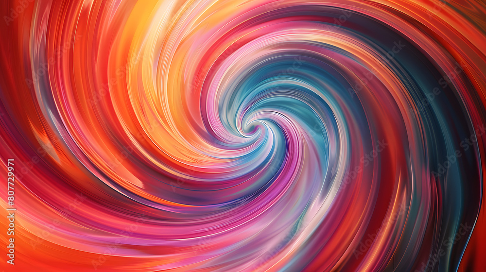 Wall mural abstract colorful swirl background with nebula smoke