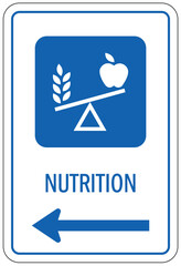 Nutrition sign 