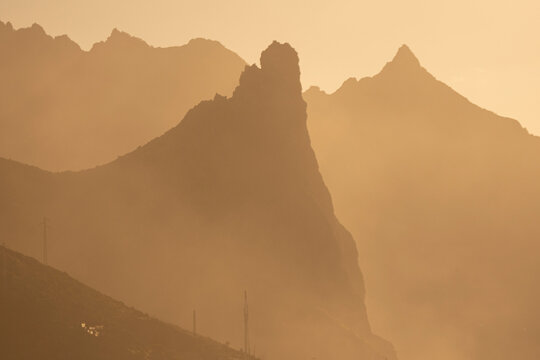 sunrise in the mountains