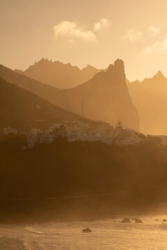 sunset in the mountains