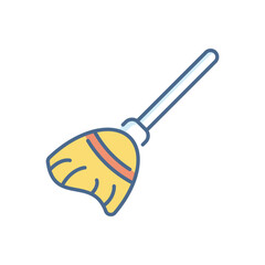 Broomstick vector icon