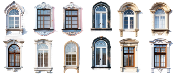 Different windows PNG transparent background