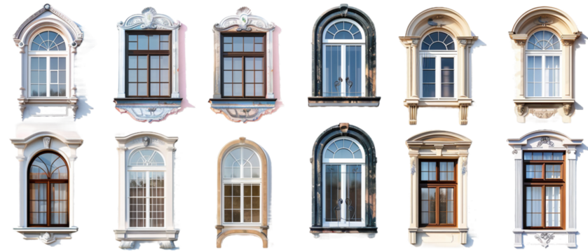 Different windows PNG transparent background