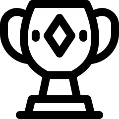 trophy icon. vector line icon for your website, mobile, presentation, and logo design.