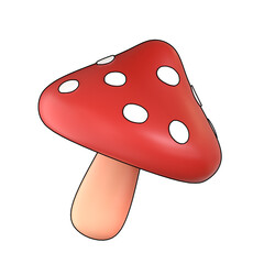 mushroom isolated