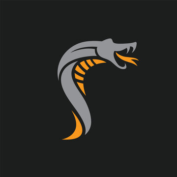 snake icon vector illustration concept design template