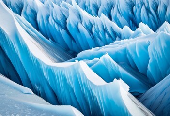 illustration, abstract glacier capturing intricate colors glacial ice, beauty, patterns, textures, frozen, nature, landscape, environment, cold, blue